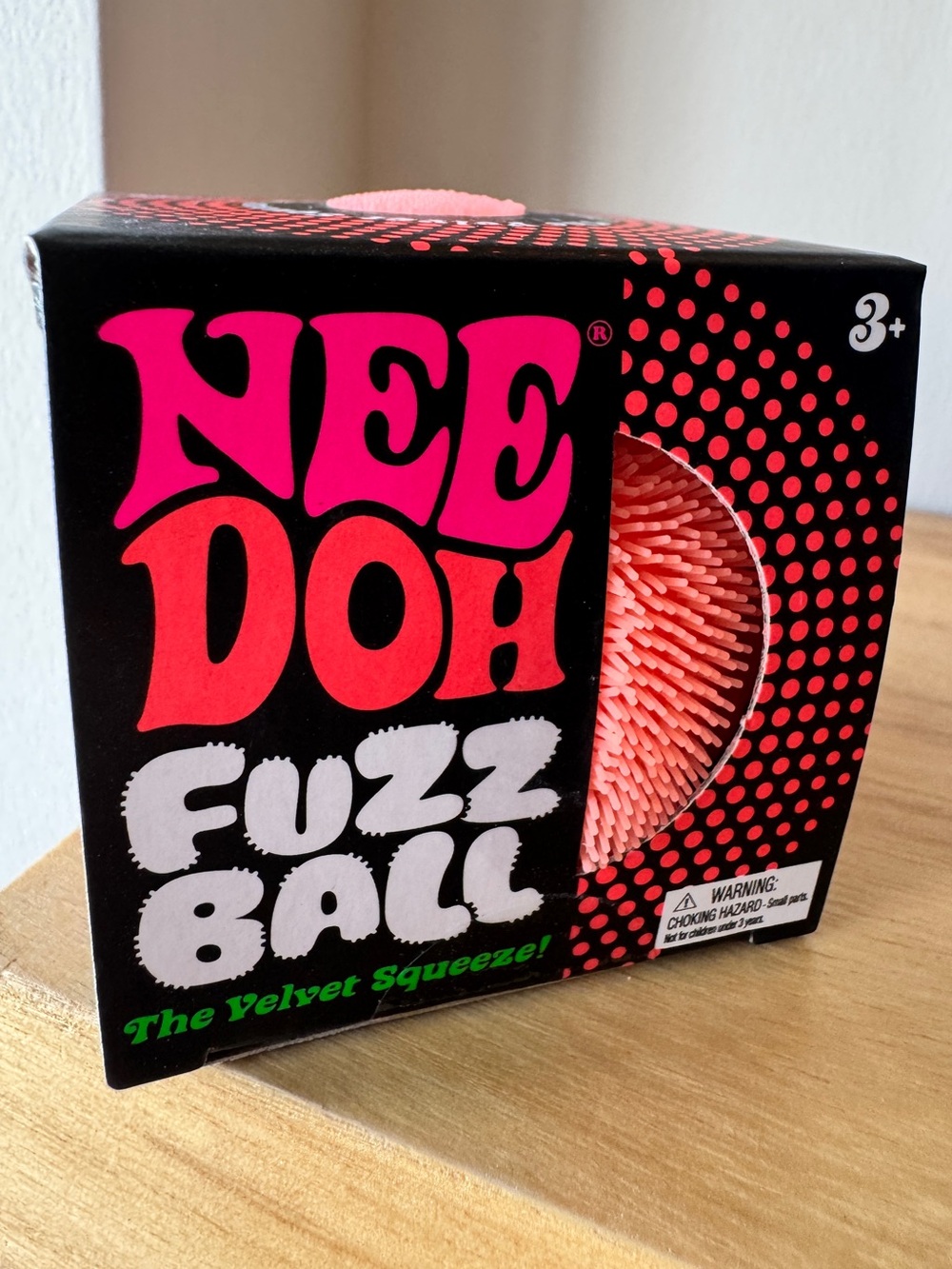 NEEDOH Fuzz Ball Orange Velvet Squeeze Brand New Sealed in Box & Ready to Ship!
